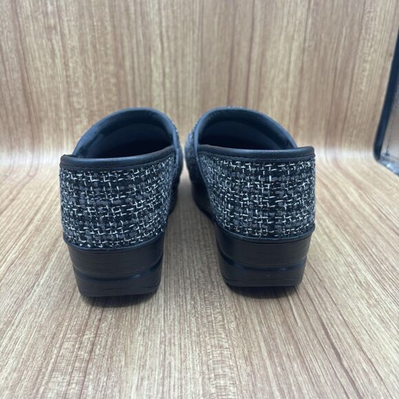 Dansko Classic Gray Plaid Vegan Leather Comfort Clogs Women Sz EU39 (8.5 -9) - Picture 2 of 10